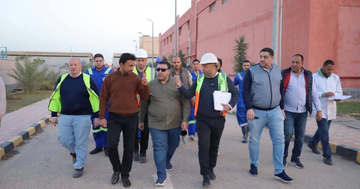 زيارة لرئيس شركة مياه البحيرة لمحطة أبو حمص الجديدة 