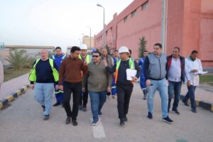 زيارة لرئيس شركة مياه البحيرة لمحطة أبو حمص الجديدة 