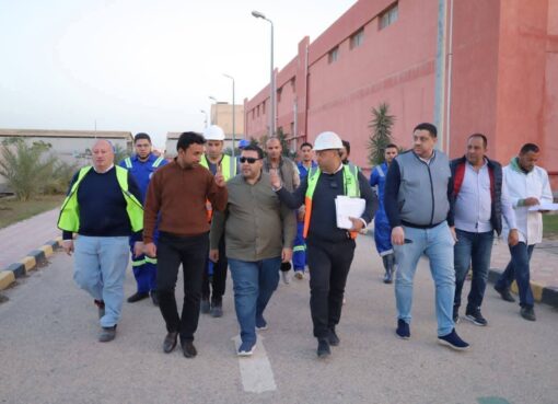 زيارة لرئيس شركة مياه البحيرة لمحطة أبو حمص الجديدة 