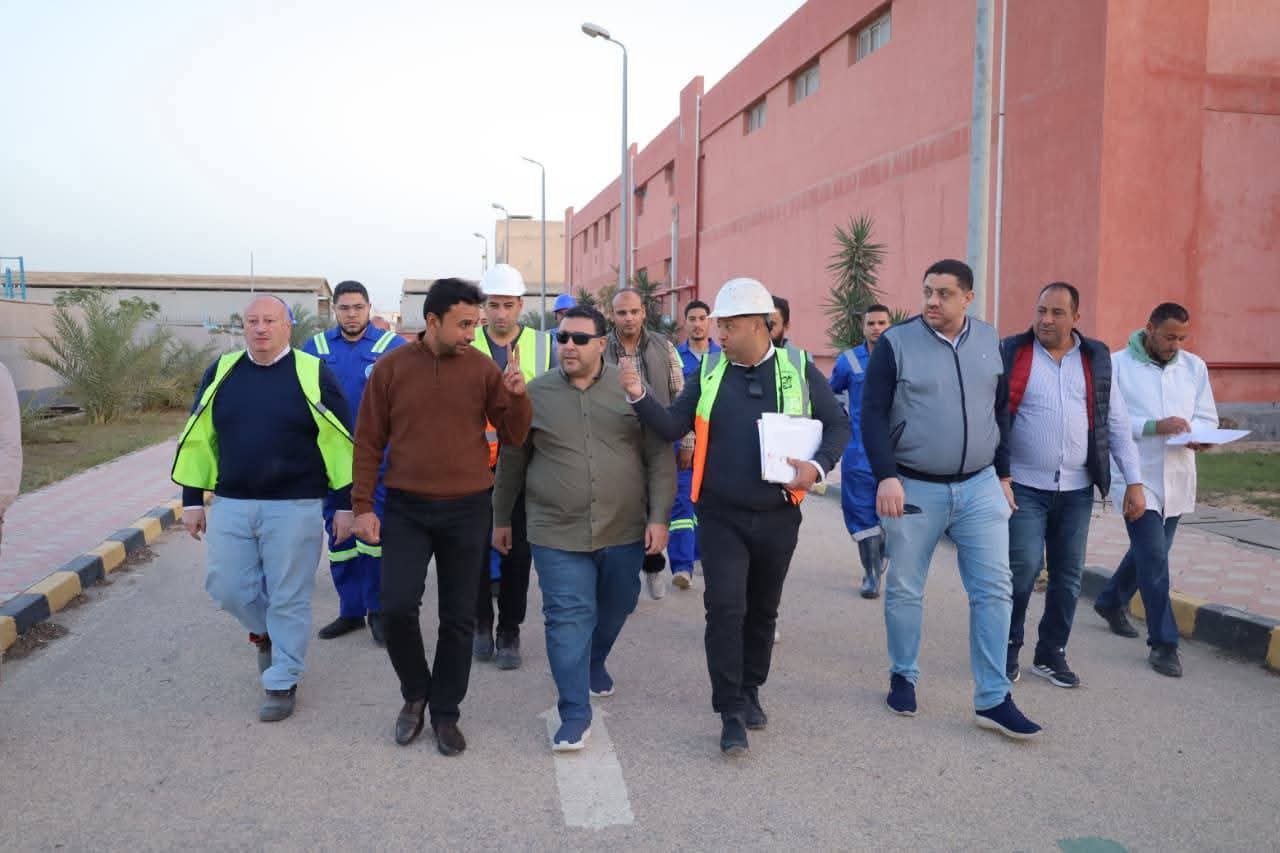 زيارة لرئيس شركة مياه البحيرة لمحطة أبو حمص الجديدة 
