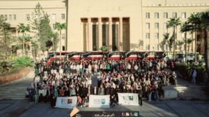 زيارة طلاب كلية الهندسة جامعة الإسكندرية إلى المتحف المصري الكبير