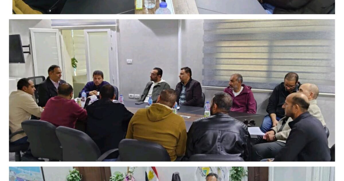 إجتماع هام للمهندس عمار مندور نائب رئيس الهيئة لقطاع التنمية والإنشاءات مع مسئولى الشركات المنفذة لأعمال الإسكان بمشروعات مارينا