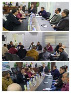 إجتماع هام للمهندس عمار مندور نائب رئيس الهيئة لقطاع التنمية والإنشاءات مع مسئولى الشركات المنفذة لأعمال الإسكان بمشروعات مارينا