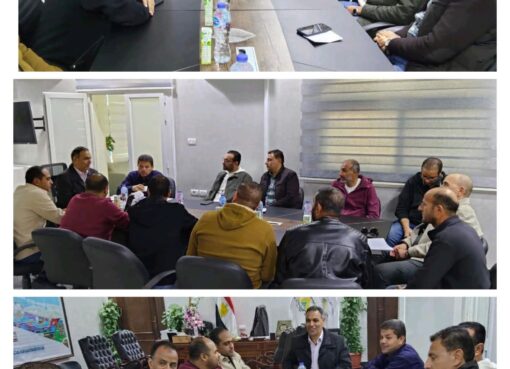 إجتماع هام للمهندس عمار مندور نائب رئيس الهيئة لقطاع التنمية والإنشاءات مع مسئولى الشركات المنفذة لأعمال الإسكان بمشروعات مارينا