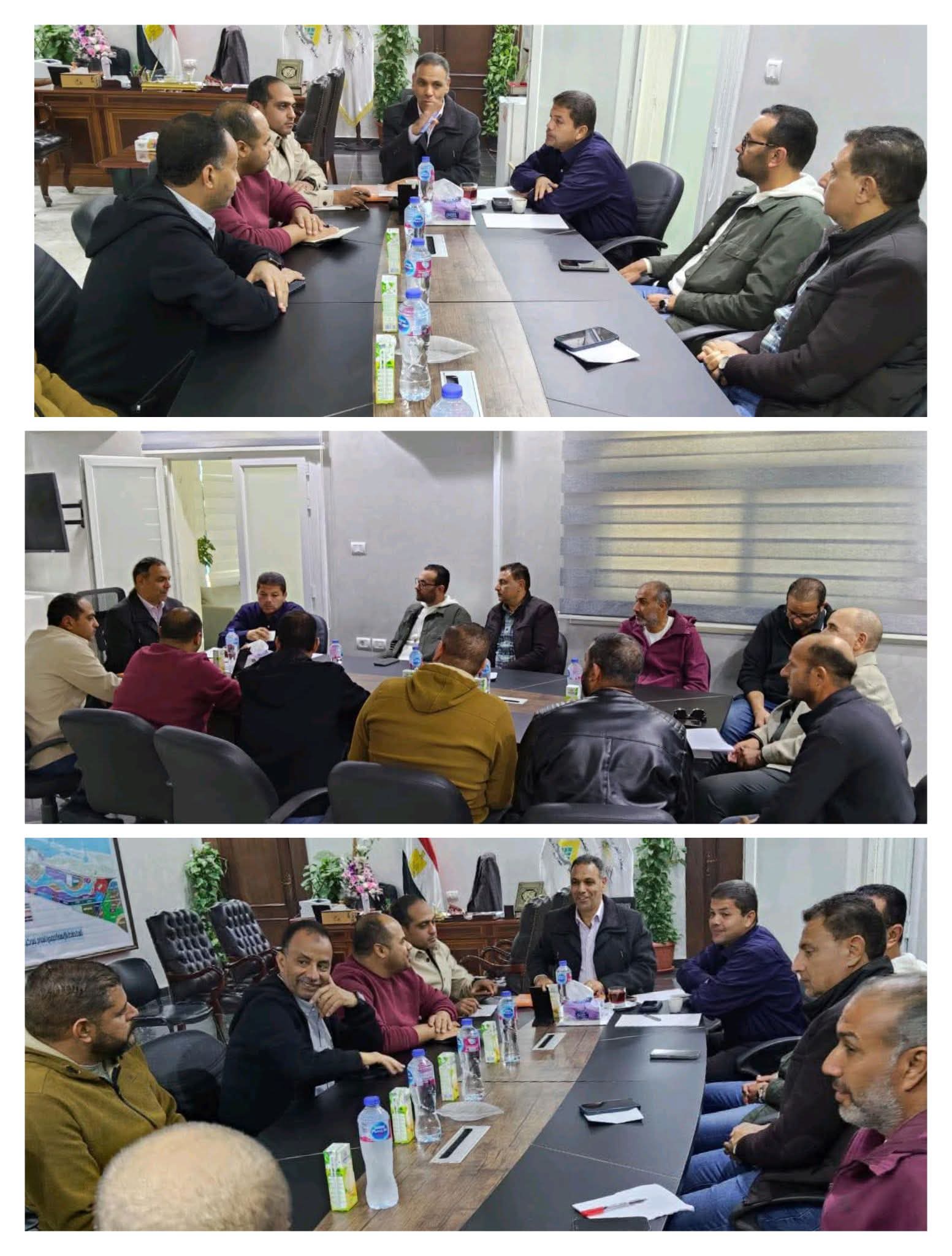 إجتماع هام للمهندس عمار مندور نائب رئيس الهيئة لقطاع التنمية والإنشاءات مع مسئولى الشركات المنفذة لأعمال الإسكان بمشروعات مارينا
