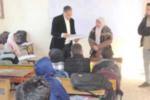 وكيل وزارة التربية والتعليم يفاجئ إدارتي العياط والصف التعليمية بزيارة تفقدية 