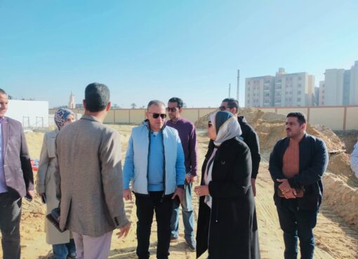 رئيس مياه الفيوم يتفقد إنشاءات المرحلة الثالثة بمحطة العزب الجديدة