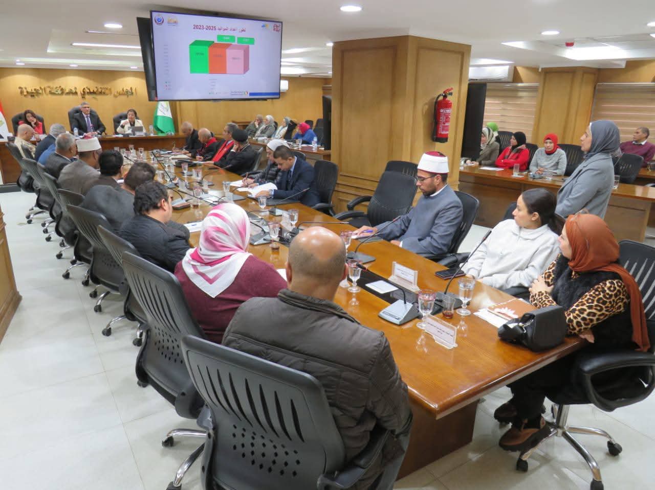محافظ الجيزة يترأس اجتماع المجلس الإقليمي للسكان لمتابعة حصاد عام 2025  وضع معالم خطة العمل في العام الجديد 2026 بحضور نائب وزير الصحة والسكان ورئيس المجلس القومي للسكان 