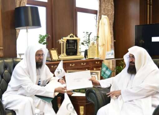 السديس يطّلع على تقرير برنامج الإقراء بالمسجد النبوي