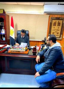 لقاء انفرادي.. دويدار يراجع تقارير مستشفى جهينة ويُشدد على استحداث تخصصات جديدة