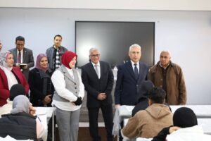 رئيس جامعة المنيا يواصل جولاته التفقدية لسير الامتحانات بكليات التربية الفنية، والتربية للطفولة المبكرة، والتربية النوعية، والحقوق