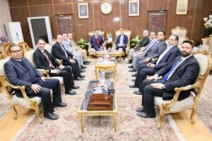 محافظ المنوفية يستقبل وفد حزب الجبهة الوطنية لبحث سبل التعاون ودعم مسارات التنمية المستدامة