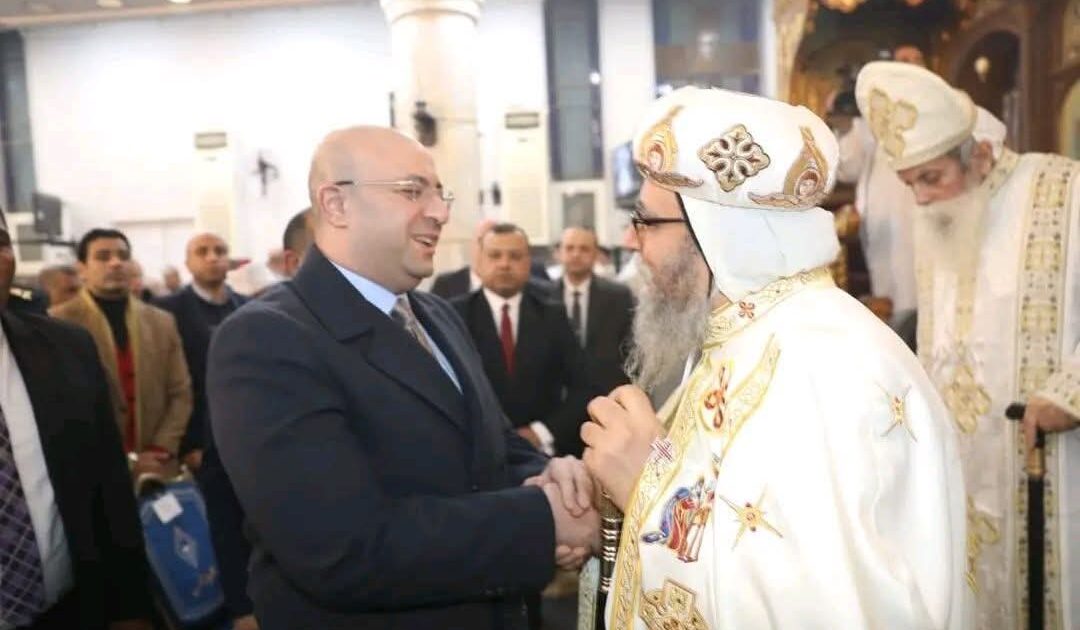 محافظ بني سويف يشهد مراسم قداس عيد الميلاد المجيد بمطرانية ببا