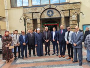 احتفالية وطنية تجمع الدكتور محمد أبو العجب مع الأقباط داخل مطرانيات سوهاج