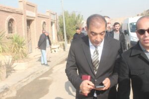 المستشار ماهر إسكندر يؤدي واجب العزاء في وفاة والدة رجل الأعمال حسام حسن