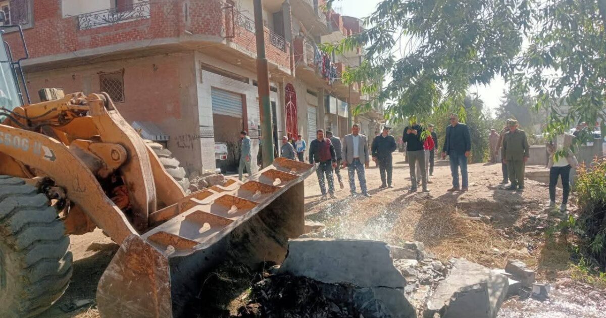 بدء أعمال الموجة الـ28 لإزالة التعديات بمركز ومدينة دمنهور