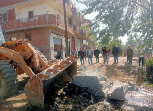 بدء أعمال الموجة الـ28 لإزالة التعديات بمركز ومدينة دمنهور