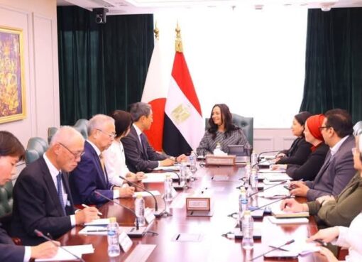 وزيرة التضامن الاجتماعي تلتقي وفداً من أعضاء مجلس المستشارين الياباني 