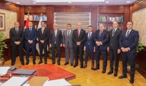 النائب العام يستقبل رئيس الاستئناف لنيابة استئناف الإسماعيلية لعرض الكشوف ربع السنوية بدائرة نيابته