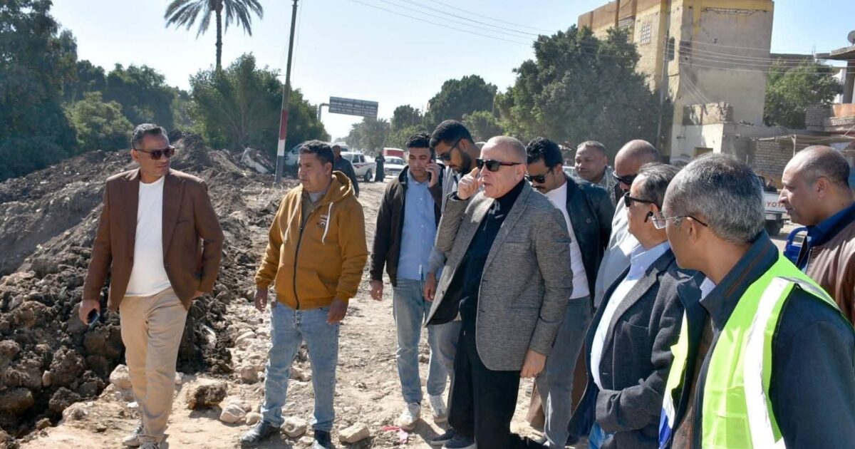 محافظ الأقصر يتفقد مشروعات الري وتوسعات كورنيش البر الغربي بمدينة القرنة