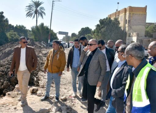 محافظ الأقصر يتفقد مشروعات الري وتوسعات كورنيش البر الغربي بمدينة القرنة