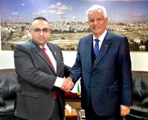 الصوير وسفير فلسطين بالمغرب في لقاء يتجاوز البروتوكول بالرباط