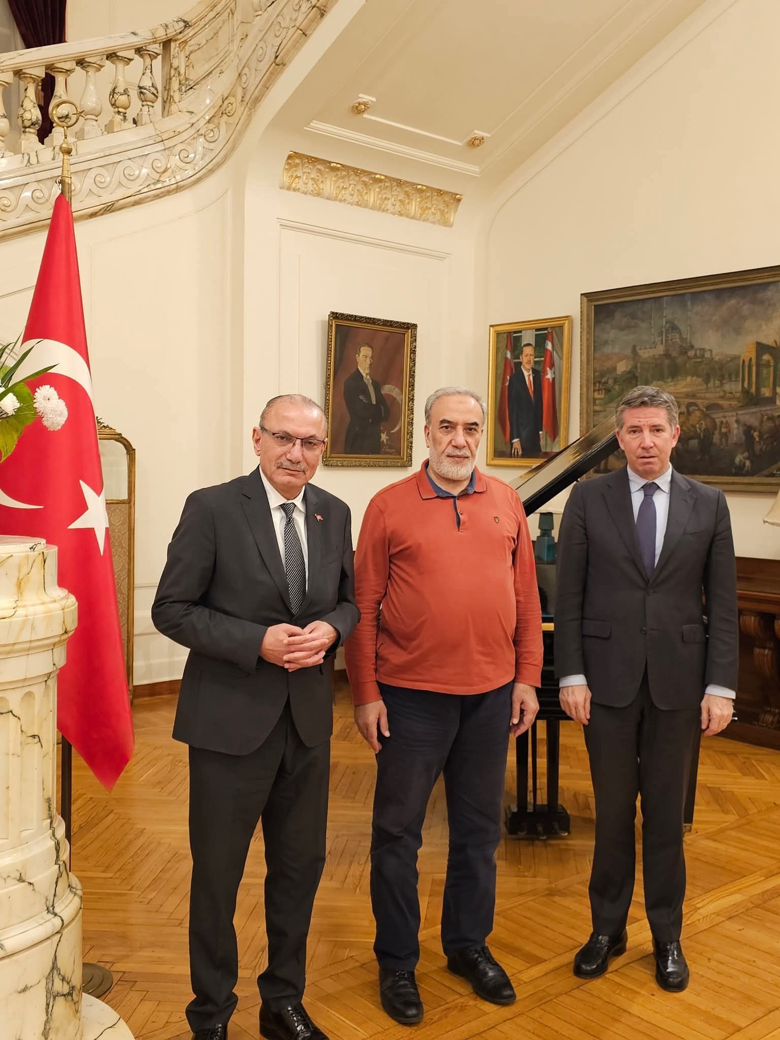 سفير تركيا بالقاهرة يستضيف نائب وزير الخارجية ومدير شمال وشرق أفريقيا
