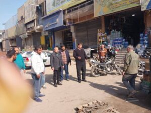 حملة مكبرة لرفع الإشغالات بالطريق البطيء قطاع قليوب