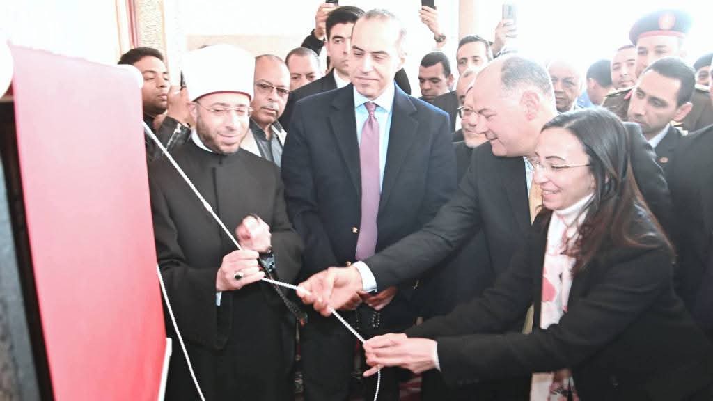 محافظ البحيرة تستقبل وزيرا الأوقاف والمجالس النيابية لإفتتاح المسجد الرئيسي بقرية أم صابر بمركز بدر