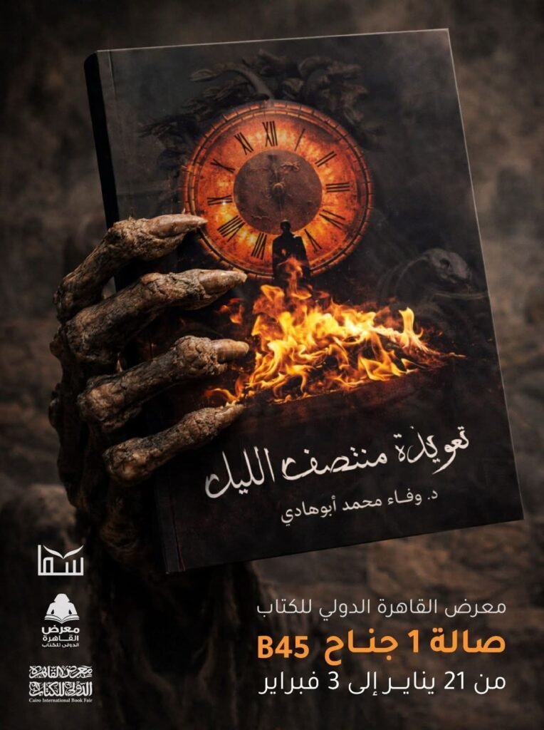د. وفاء أبوهادي تشارك في معرض القاهرة الدولي للكتاب: ب «تعويذة منتصف الليل»… رعب يحمل رسالة