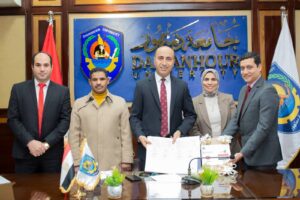 مجلس جامعة دمنهور يشهد توقيع اتفاقية تعاون بين جامعتي دمنهور وطوكيو للعلوم باليابان