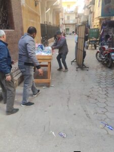 حملة موسعة بحي الجون لرفع الإشغالات وتحسين مستوى النظافة بمدينة الفيوم