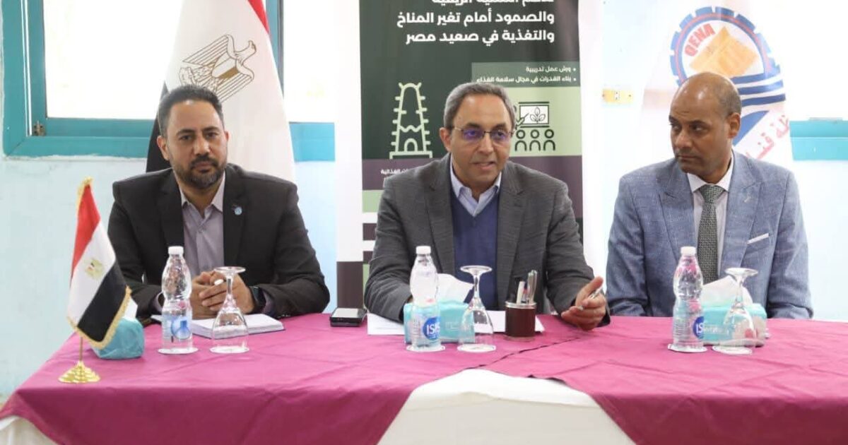 محافظ قنا يفتتح ورشة الاتحاد الأوروبي لتعزيز التنمية الريفية وصمود المزارعين