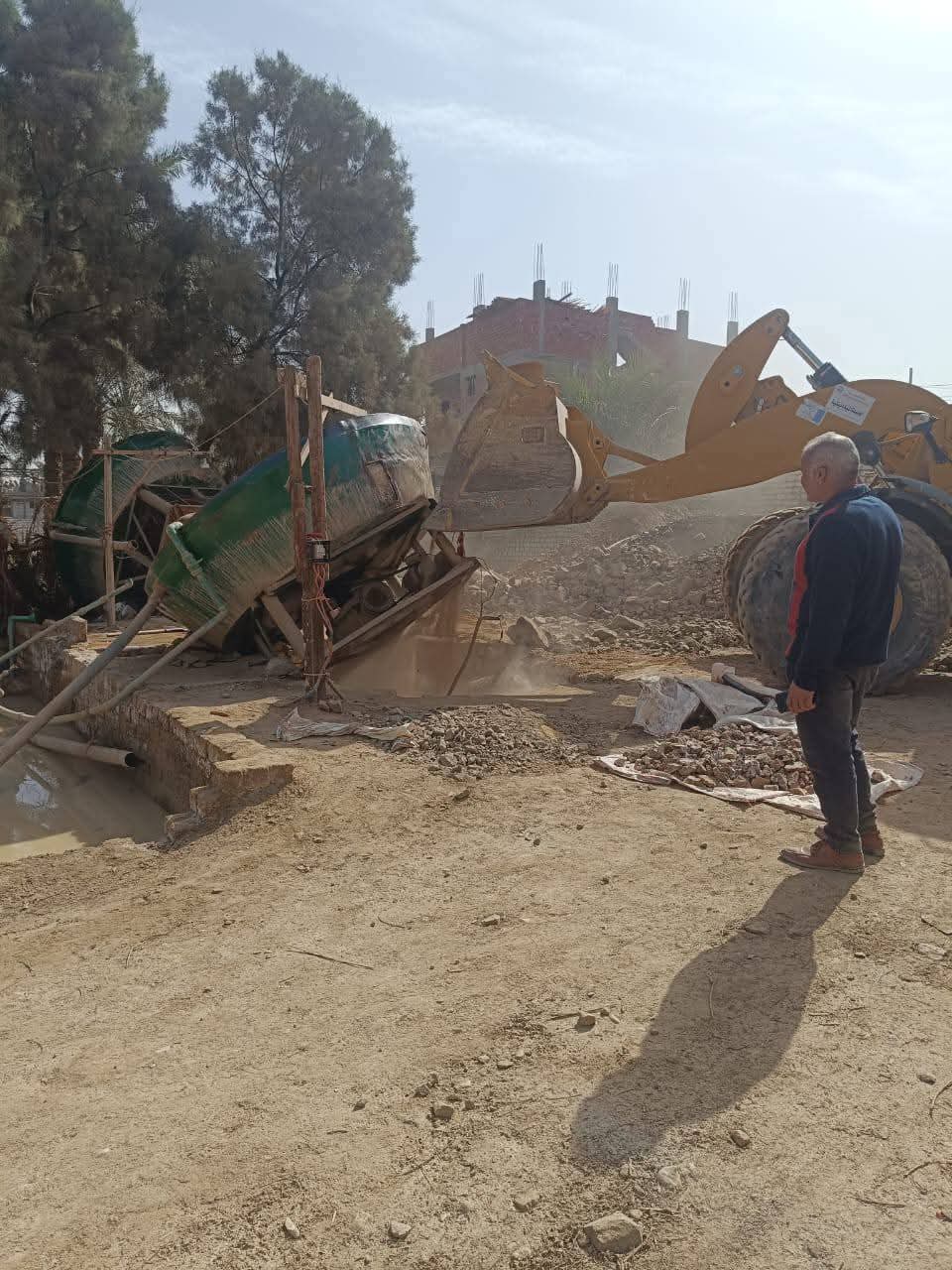 إزالة 12 طاحونة ذهب غير مرخصة وحالات تعدٍ على أراضي الدولة والزراعة بقوص