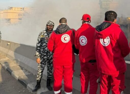 الهلال الأحمر المصري يساند جهود الحماية المدنية والإسعاف في حريق بمنطقة الزرايب