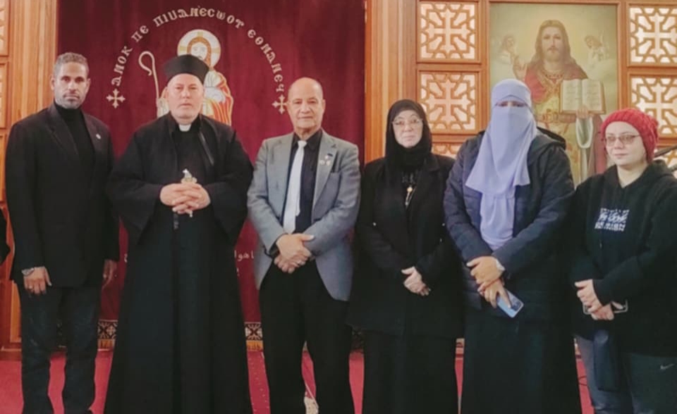 تهنئه بمناسبه عيد للأخوة المسيحيين بالكنسيه الراعى الصالح بمحافظة السويس