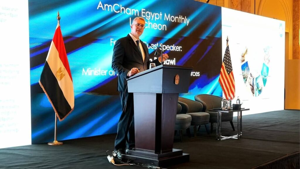 وزير البترول أمام غرفة التجارة الأمريكية تأمين كامل احتياجات الدولة من الغاز والمنتجات البترولية