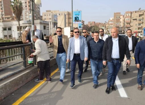 محافظ المنوفية يتفقد كوبري مبارك ويتابع تطوير كورنيش حي شرق بشبين الكوم