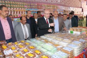 محافظ بني سويف يفتتح معرض اهناسيا ضمن سلسلة معارض أهلاً رمضان