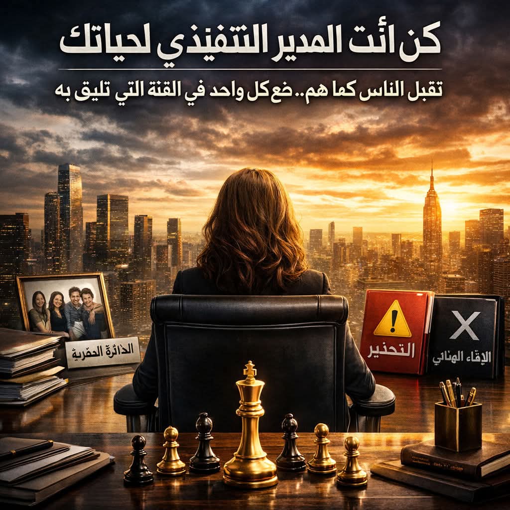 كن أنت المدير التنفيذي لحياتك