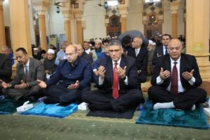 محافظ الجيزة يشهد احتفالية ذكري النصف من شعبان بمسجد أسد بن الفرات بالدقي