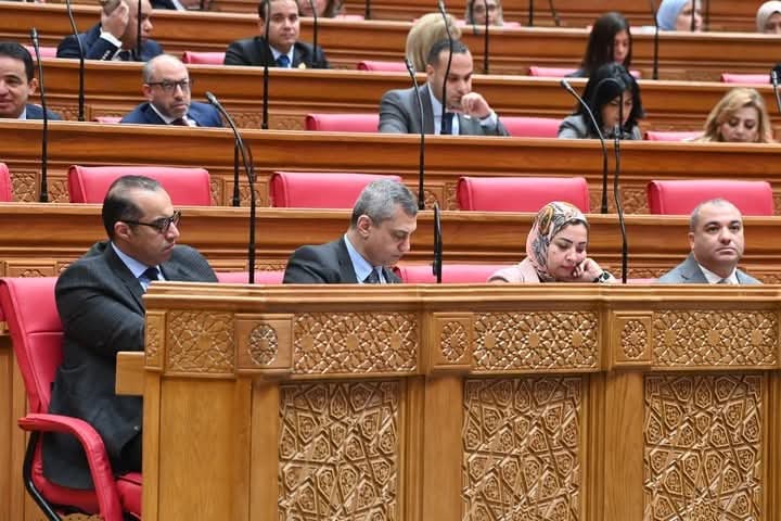 محمود فوزي وزير الشئون النيابية والقانونية والتواصل السياسي يحضر الجلسة العامة لمجلس النواب