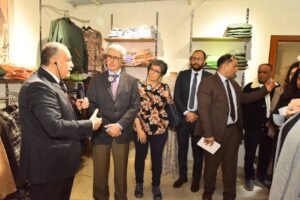 محافظ أسيوط يستعرض تجربة "بازار كيان" أمام وفد الاتحاد الأوروبي .