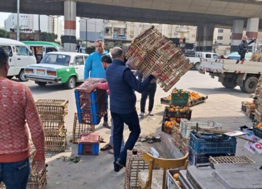 حملة إشغالات صباحية بدمنهور تُسفر عن إزالة 167 حالة إشغال و5 فرش متنوع
