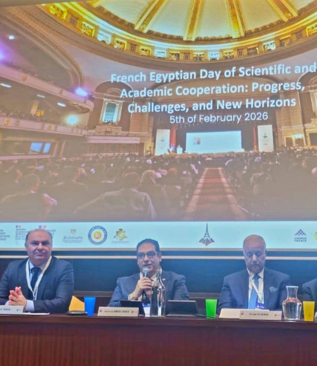رئيس جامعة القاهرة يشارك في فعاليات اليوم المصري الفرنسي بجامعة CY Cergy بالعاصمة باريس