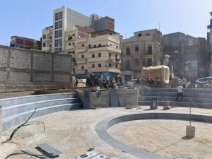 استكمال تطوير ميدان المحطة بالبحيرة ضمن الخطة الاستثمارية وبدء تنفيذ اللمسات الجمالية