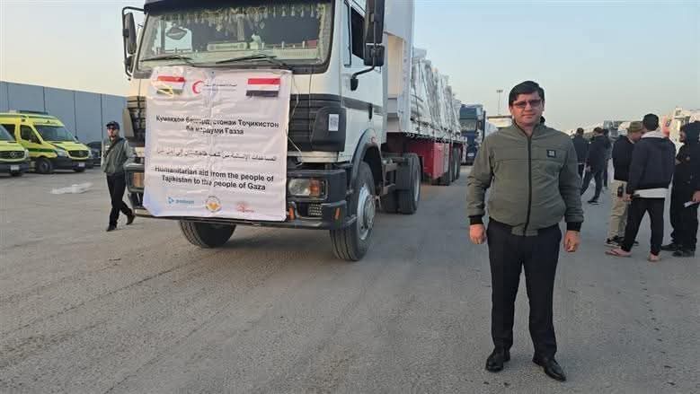 زيارة سفير طاجكستان لمعبر رفح لمتابعة الأوضاع الإنسانية