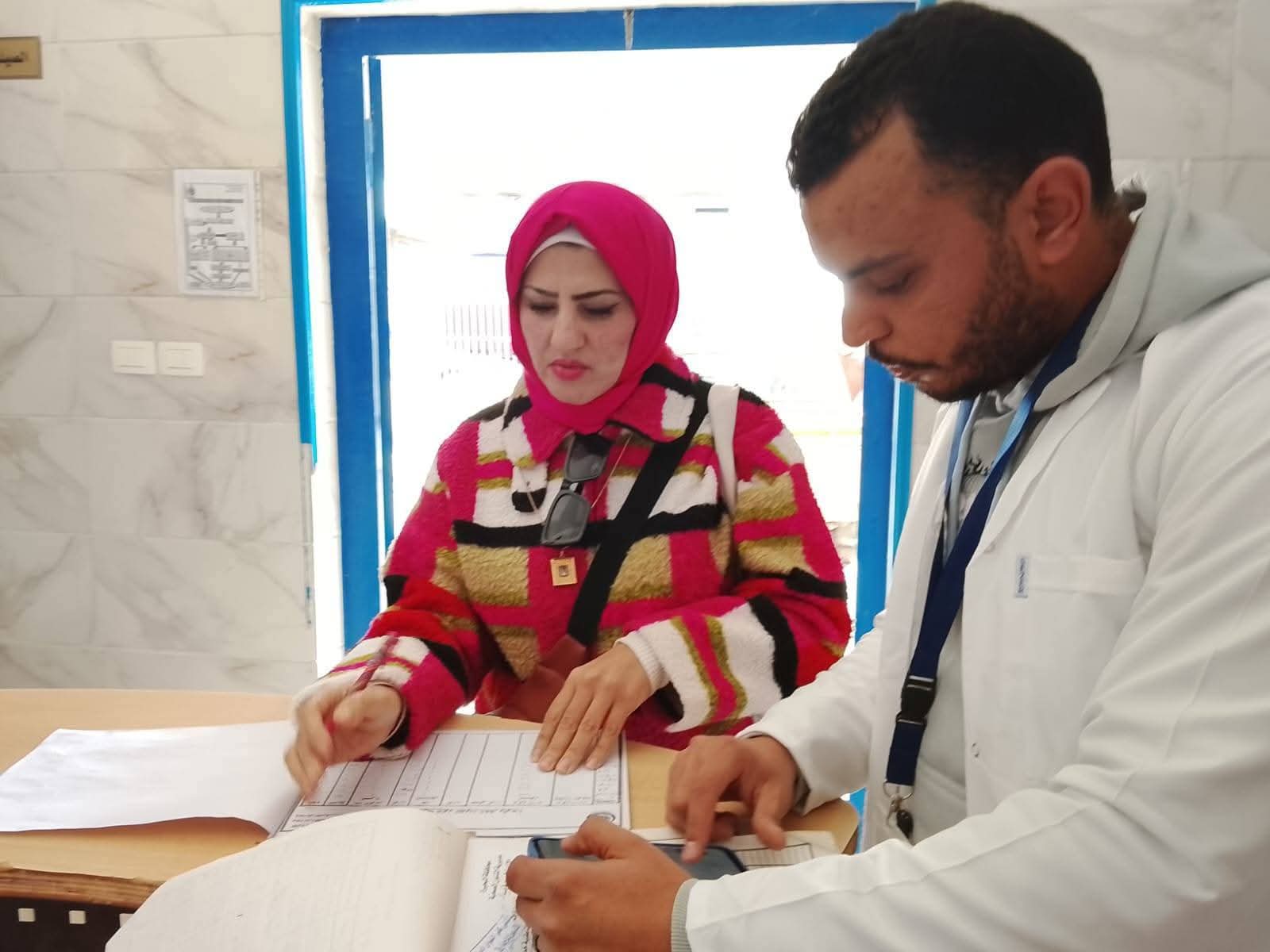 مرور صباحي ومسائي للإدارة العامة للطب الوقائى والرعاية على بعض الوحدات الصحية   