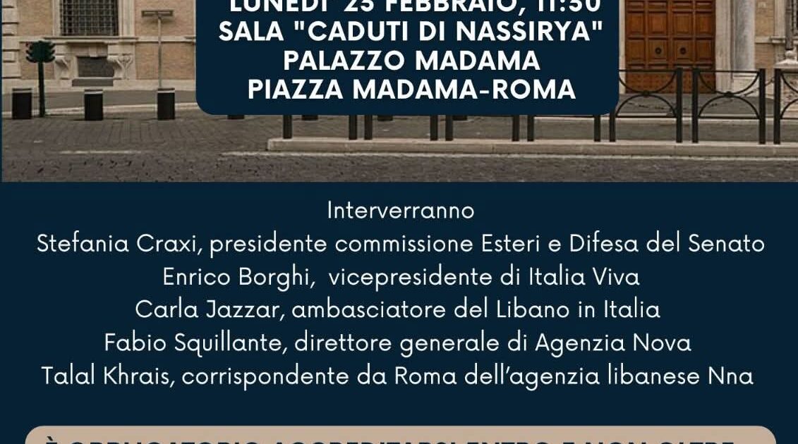وزير الخارجية الإيطالية: نواصل دعم لبنان وندعو للقاء تضامنى في مجلس الشيوخ بحضور سفيرة لبنان