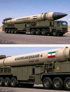 الصاروخ الايراني الحديث {خرم شهر ـ 4} الذي تتوعد به ايران امريكا واسرائيل